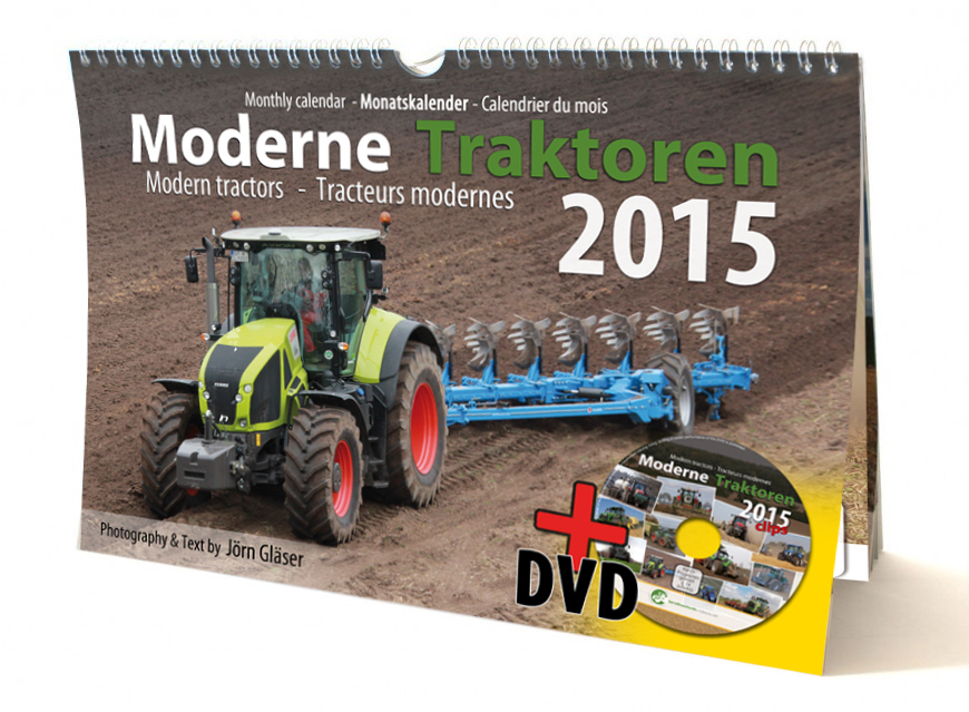 Modern Tractors monthly calendar 2015 + Video-DVD